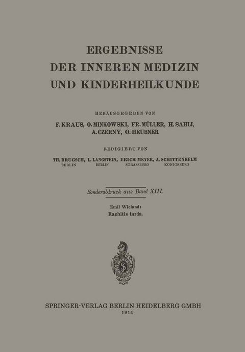 Rachitis tarda - Emil Wieland