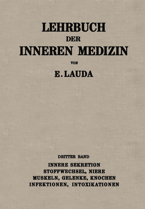 Lehrbuch der Inneren Medizin - Ernst Lauda