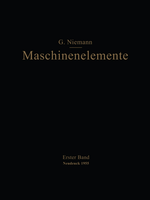 Maschinenelemente - Gustav Niemann