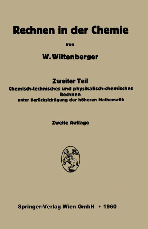 Rechnen in der Chemie - Walter Wittenberg