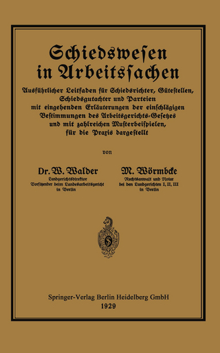 Schiedswesen in Arbeitssachen