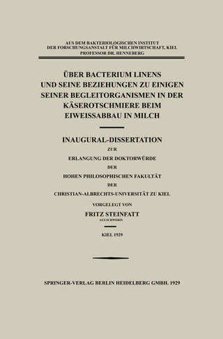 Über Bacterium Linens und Seine Beziehungen zu Einigen Seiner Begleitorganismen in der Käserotschmiere beim Eiweissabbau in Milch