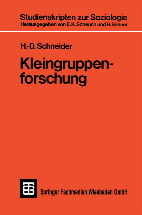Kleingruppenforschung - H. -D. Schneider