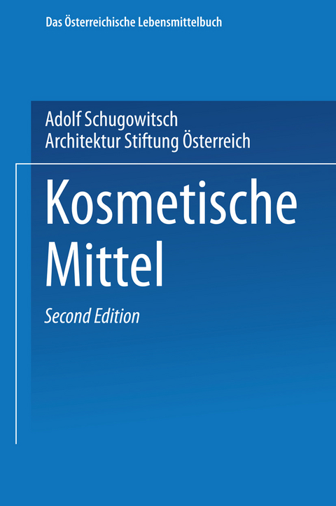 Kosmetische Mittel - Adolf Schugowitsch, Architektur Stiftung &Ouml;sterreich