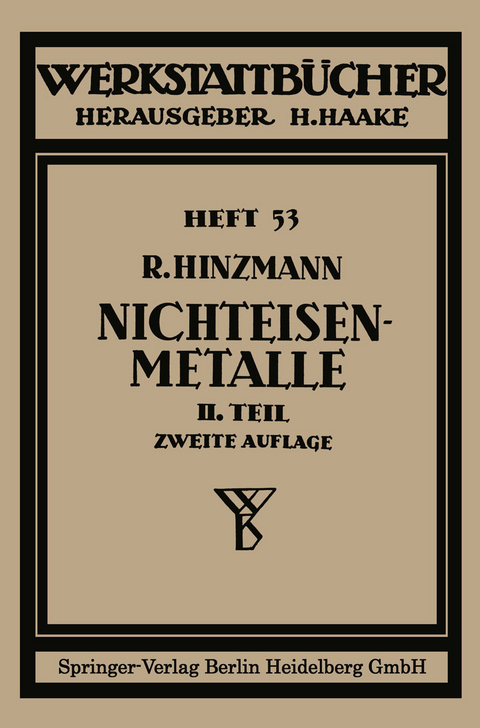 Nichteisenmetalle - Reinhold Hinzmann
