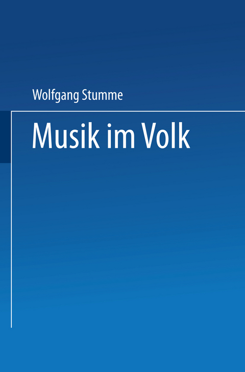 Musik im Volk - Wolfgang Stumme