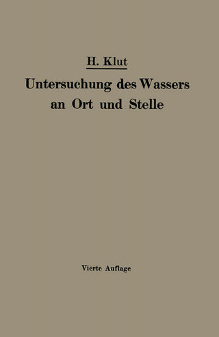 Untersuchung des Wassers an Ort und Stelle
