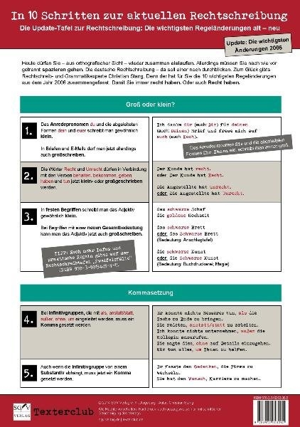 Die Update-Tafel zur Rechtschreibung - Christian Stang