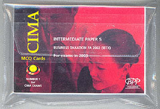 CIMA Intermediate Paper 5 Business Taxation FA 2002 (IBTX)