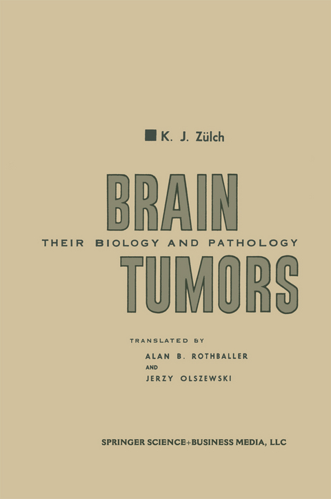 Brain Tumors - Klaus Joachim Z&uuml;lch