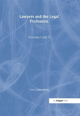 Lawyers and the Legal Profession, Volumes I and II - 