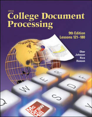 Gregg College Keyboarding and Document Processing (GDP), Lessons 121-180, Student Text -  OBER
