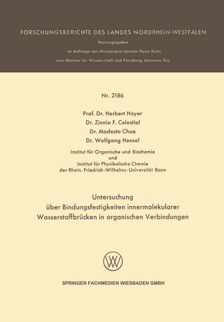 Untersuchung über Bindungsfestigkeiten innermolekularer Wasserstoffbrücken in organischen Verbindungen