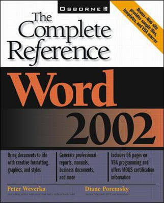 Word 2002: The Complete Reference - Peter Weverka