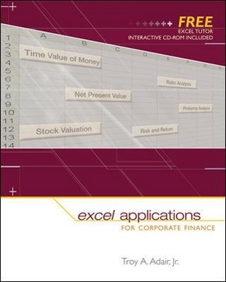 Excel Applications for Corporate Finance with Excel Tutor