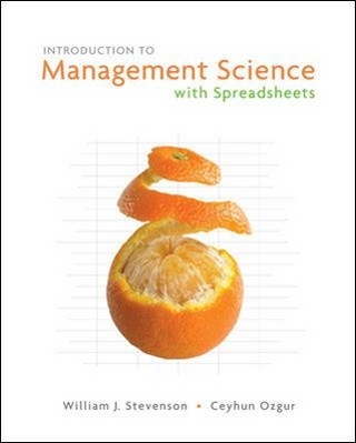 Introduction to Management Science with Spreadsheets and Student CD