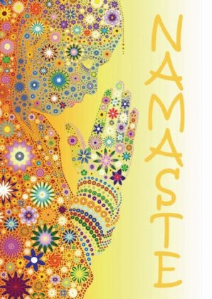 Postkarte Namaste