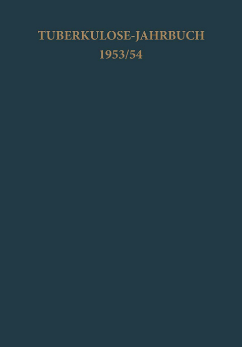Tuberkulose-Jahrbuch 1953/54 - 