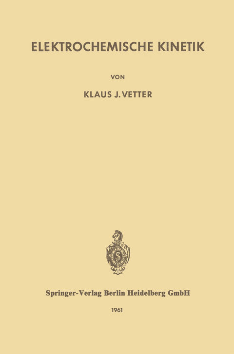 Elektrochemische Kinetik - K.J. Vetter