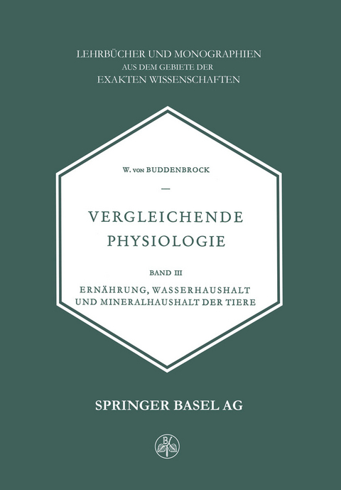 Vergleichende Physiologie - W. Buddenbrock