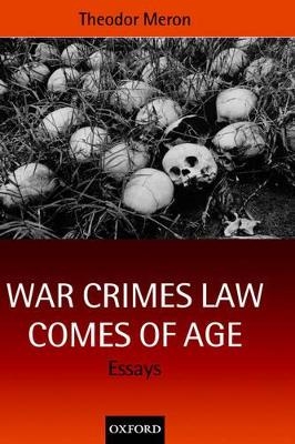 War Crimes Law Comes of Age