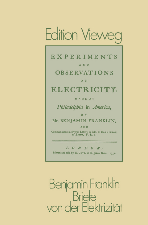 Briefe von der Elektrizit&auml;t - Benjamin Franklin