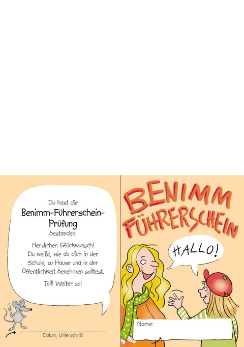 Benimm-F&uuml;hrerschein - Klassensatz F&uuml;hrerscheine - Bernd Wehren