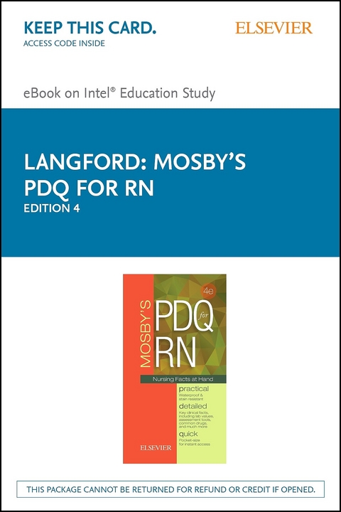 Mosby's PDQ for RN - E-Book -  Mosby