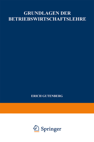 Grundlagen der Betriebswirtschaftslehre