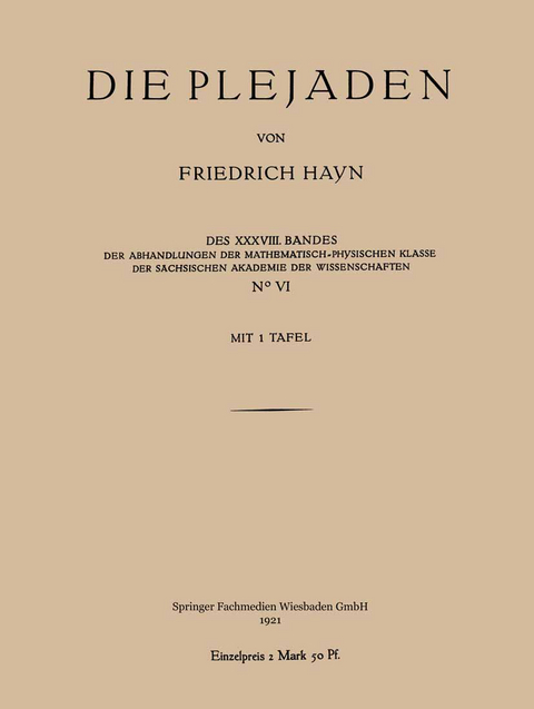 Die Plejaden - Friedrich Hayn