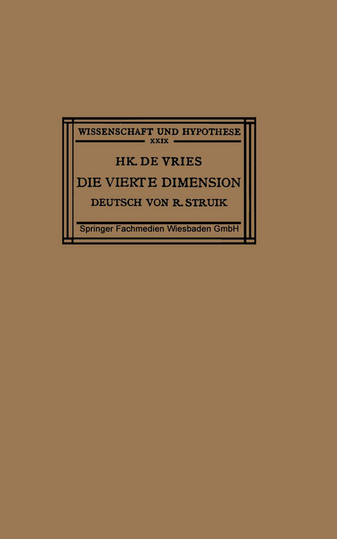 Die Vierte Dimension - Hk. De Vries