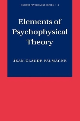 Elements of Psychophysical Theory