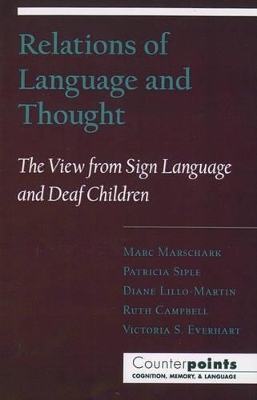 Relations of Language and Thought - 