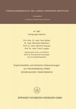 Experimentelle und klinische Untersuchungen zur Herzentlastung mittels extrakorporaler Assistsysteme