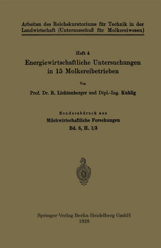 Energiewirtschaftliche Untersuchungen in 15 Molkereibetrieben