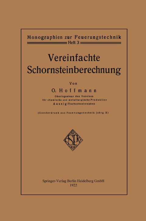 Vereinfachte Schornsteinberechnung - Otto Hoffmann
