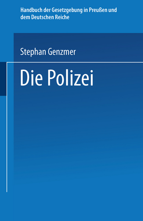 Die Polizei - St Genzmer