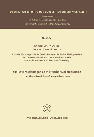 Skelettveränderungen nach kritischer Dekompression aus Überdruck bei Zwergschweinen