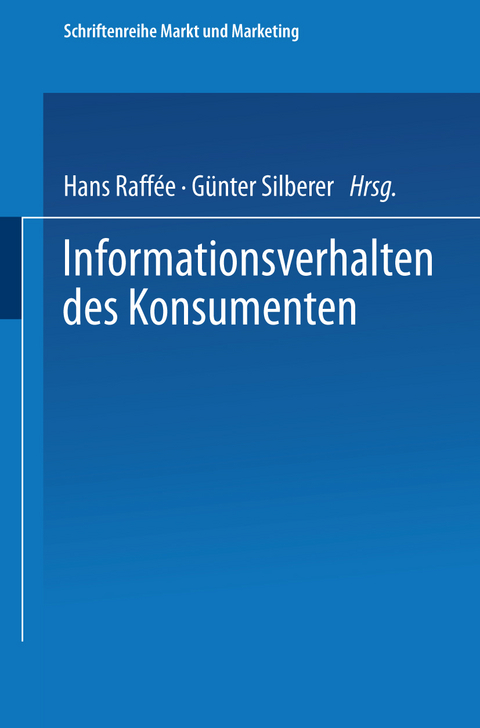 Informationsverhalten des Konsumenten - 