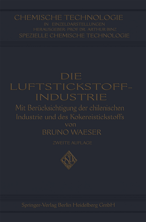 Die Luftstickstoff-Industrie - Bruno Waeser