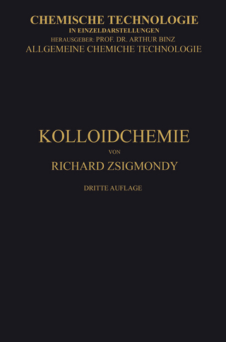Kolloidchemie Ein Lehrbuch