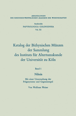 Katalog der Bithynischen Münzen der Sammlung des Instituts für Altertumskunde der Universität zu Köln