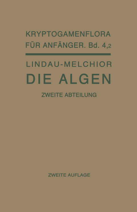 Die Algen - Gero Lindau, Hans Melchior