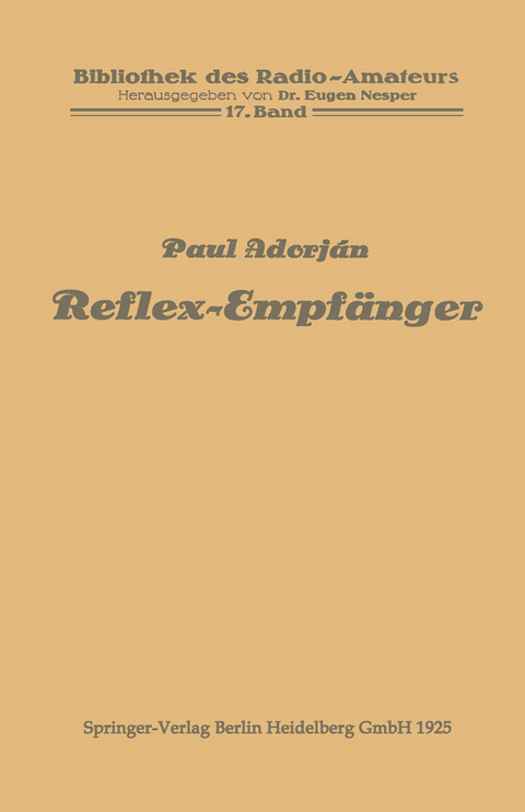 Reflex-Empf&auml;nger - Paul Adorj&aacute;n