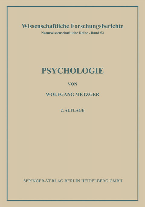 Psychologie - Philip G. Zimbardo, Wolfgang Metzger
