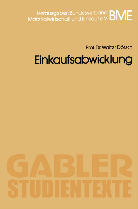 Einkaufsabwicklung - Walter D&ouml;rsch