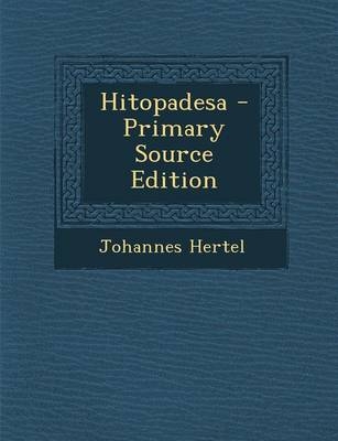 Hitopadesa - Dr Johannes Hertel