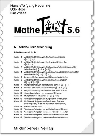 Mathetwist. Rechnen - Spannen - Kontrollieren / 5. Schuljahr. 6 Arbeitskartenprogramme mit jeweils 18 Karten