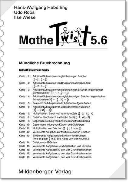 Mathetwist. Rechnen - Spannen - Kontrollieren / 5. Schuljahr. 6 Arbeitskartenprogramme mit jeweils 18 Karten - Ilse Wiese, Wolfgang Heberling, Udo Roos