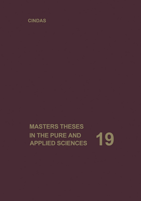 Masters Theses in the Pure and Applied Sciences - Wade H. Shafer